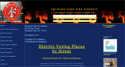 Desktop Screenshot of orchardparkfiredistrict.com